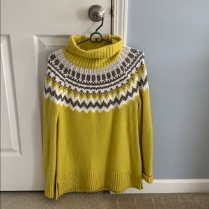 Loft yellow ski sweater